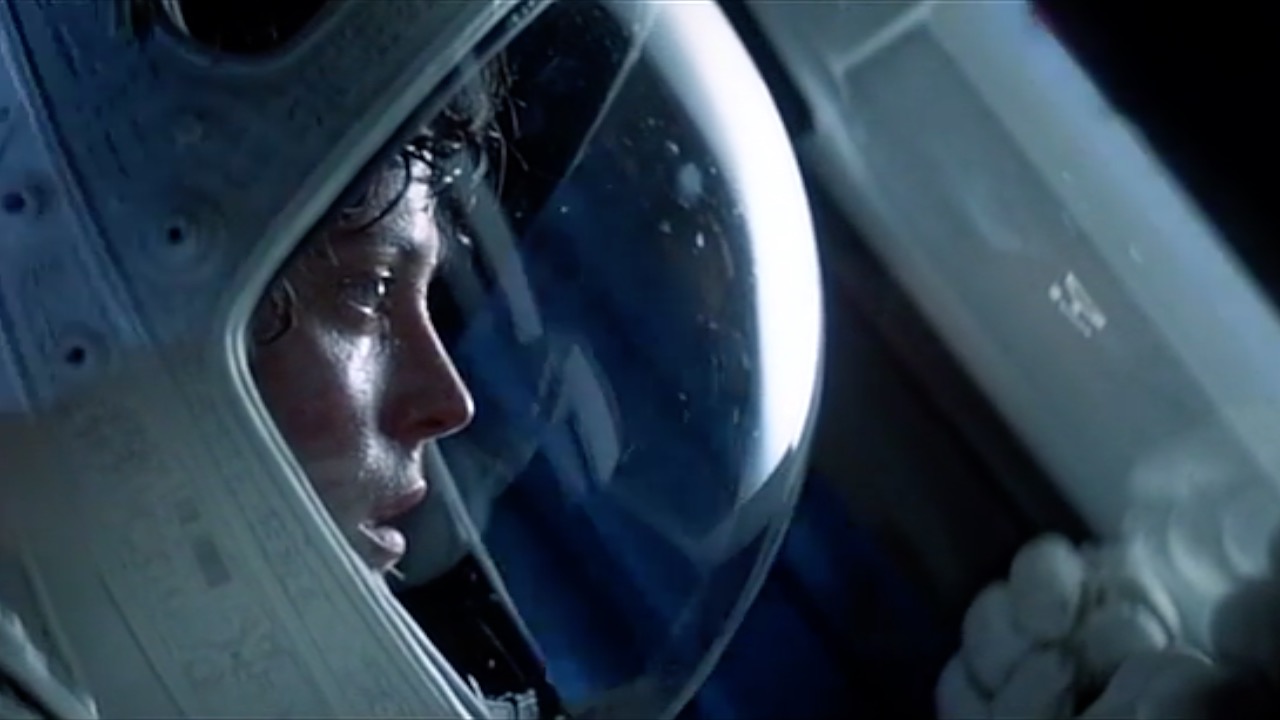 Figure 5: Ripley watches the alien float away from the escape pod as Howard Hanson’s “Romantic" Symphony no. 2 plays.